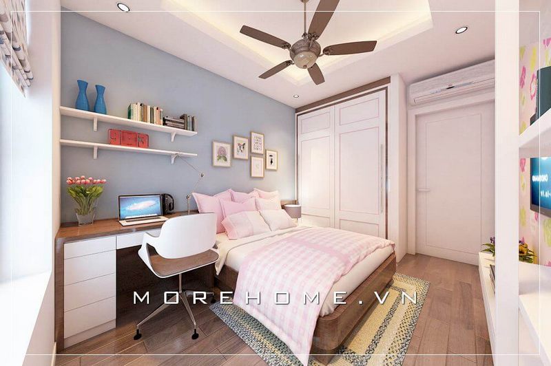 Giường ngủ gỗ công nghiệp với tone màu nâu tạo nên nét trầm ấm cho mỗi giấc ngủ thoải mái và thư giãn